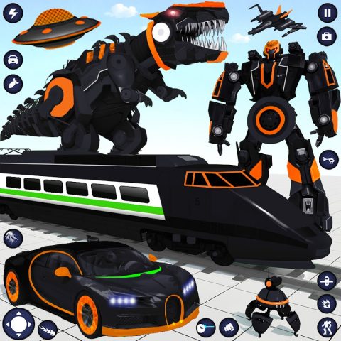 Dino Transform Robot Car Game для Android — скриншот 1