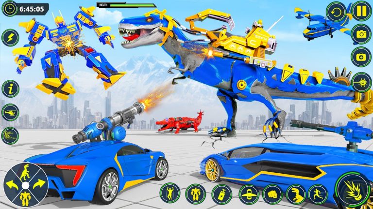 Dino Transform Robot Car Game для Android — скриншот 4