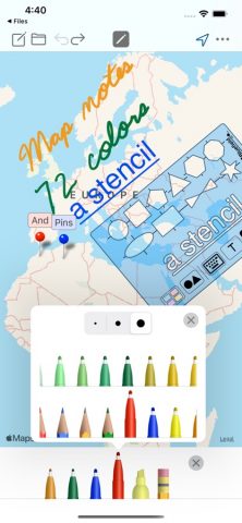 Draw Maps: Map Notes для iOS — скриншот 1
