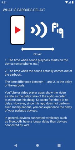 Earbuds Delay Test для Android — скриншот 3