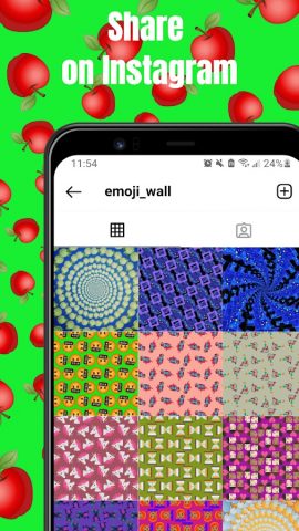Emoji Wall — Создатель обоев для Android — скриншот 4