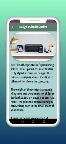 Epson iprint l3250 guide для Android — скриншот 1