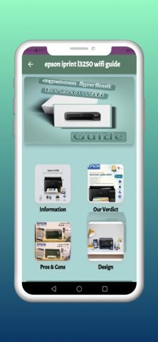 Epson iprint l3250 guide для Android — скриншот 3