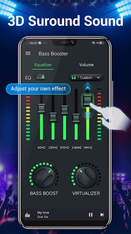 Эквалайзер — усилитель басов для Android — скриншот 2