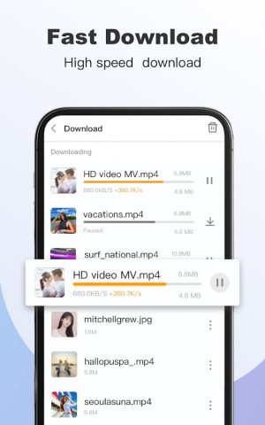 Fiery Browser — Fast & Private для Android — скриншот 3