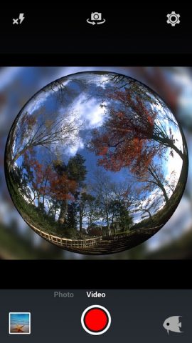 FishEyeVideo для Android — скриншот 4