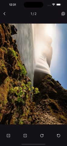 Отразить и повернуть фото для iOS — скриншот 3