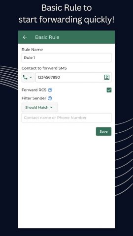Forward SMS для Android — скриншот 1