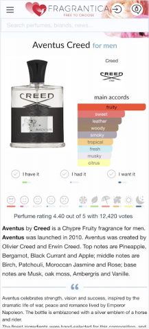 Fragrantica Perfumes для Android — скриншот 2