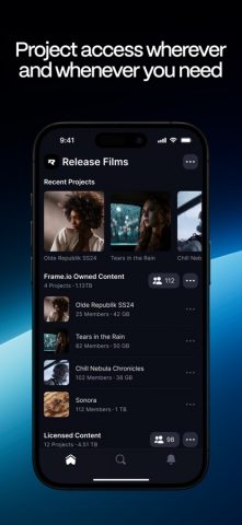 Frame.io для iOS — скриншот 1