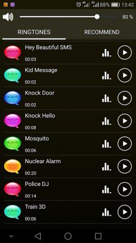 Смешные SMS-мелодии для Android — скриншот 3