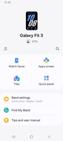 Galaxy Fit3 Plugin для Android — скриншот 1