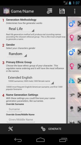 Game/Name для Android — скриншот 1