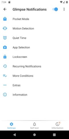 Glimpse Notifications для Android — скриншот 1