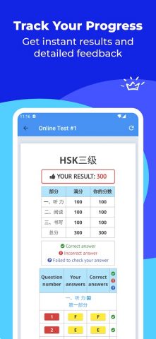 HSK-3 online test / HSK exam для Android — скриншот 4