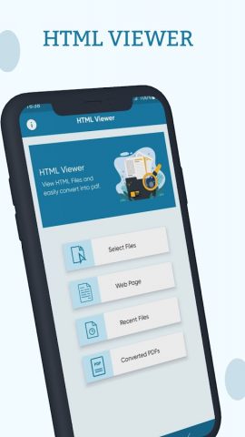 Программа просмотра HTML для Android — скриншот 1