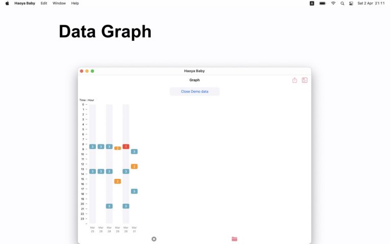 Haoya Счетчик Толчков &Схваток для iOS — скриншот 3