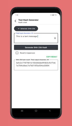 Hash Gen — Hash Generator для Android — скриншот 2