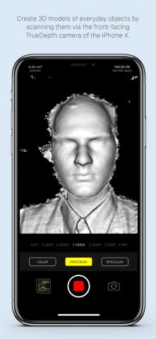 Heges 3D Scanner для iOS — скриншот 1