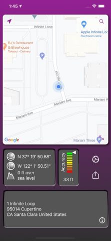 Локатор для iOS — скриншот 1