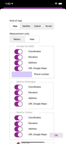 Локатор для iOS — скриншот 2
