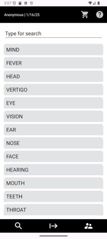 Homoeopathic Repertorium для Android — скриншот 1