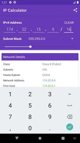 IP Calculator для Android — скриншот 1