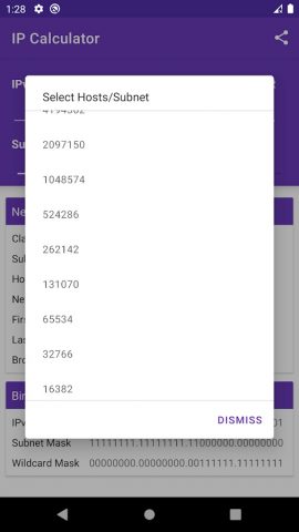 IP Calculator для Android — скриншот 3