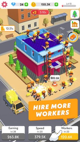 Idle Construction 3D для Android — скриншот 3