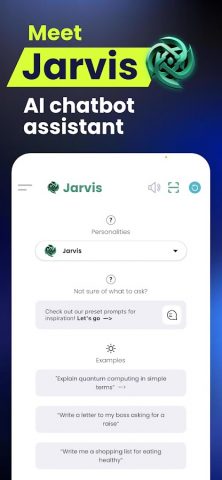 Jarvis — AI Chatbot для Android — скриншот 1