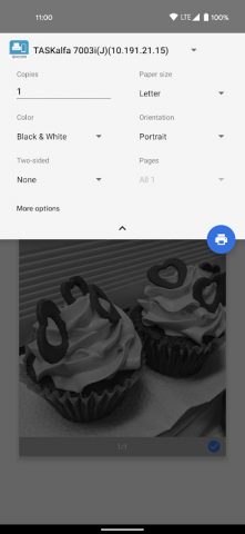 KYOCERA Print Service Plugin для Android — скриншот 1