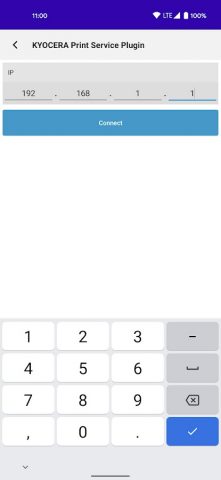 KYOCERA Print Service Plugin для Android — скриншот 5
