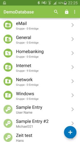 Keepass2Android для Android — скриншот 1