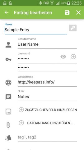 Keepass2Android для Android — скриншот 3