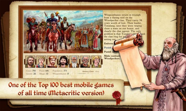 King of Dragon Pass: Text RPG для Android — скриншот 1