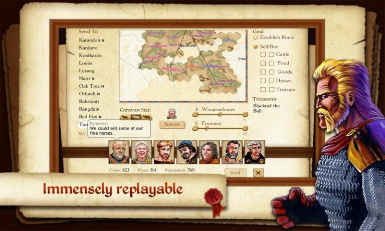 King of Dragon Pass: Text RPG для Android — скриншот 3
