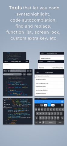 Koder Code Editor для iOS — скриншот 4