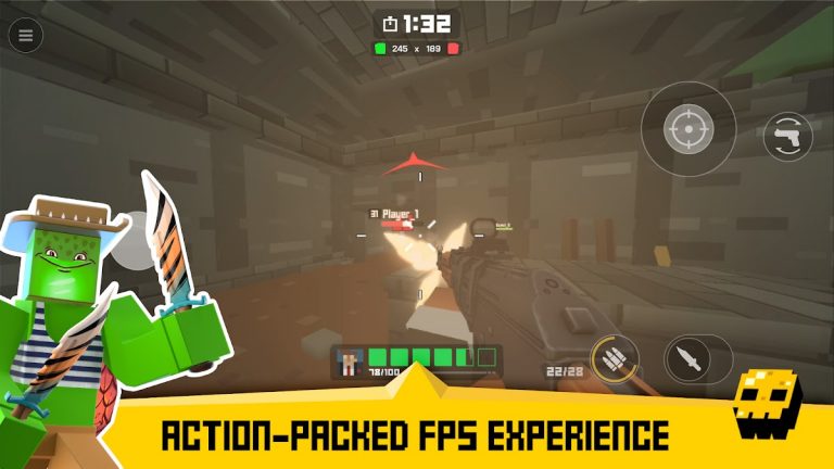 Krunker FRVR — Multiplayer FPS для Android — скриншот 1