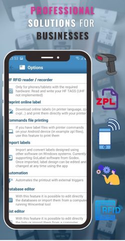 Этикетки – создание и печать для Android — скриншот 3