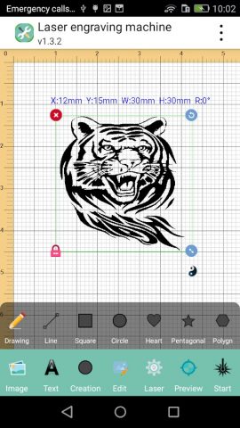 Laser engraving machine для Android — скриншот 4