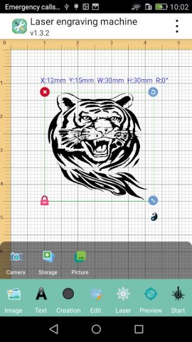 Laser engraving machine для Android — скриншот 5