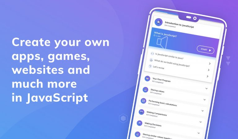 Learn Javascript для Android — скриншот 3