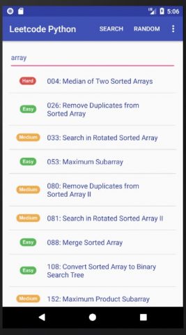Leetcode Python для Android — скриншот 1
