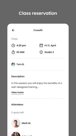 Loft Fitness для Android — скриншот 5