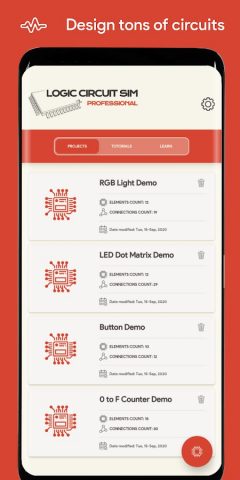 Симулятор Логической Схемы Pro для Android — скриншот 1