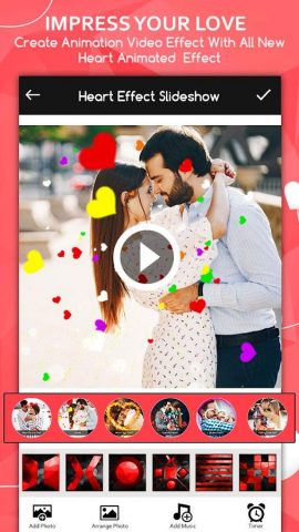 Love Video Maker : Slideshow для Android — скриншот 1