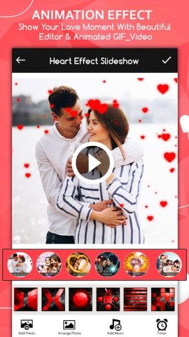 Love Video Maker : Slideshow для Android — скриншот 4