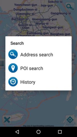 Карта Южная Корея офлайн для Android — скриншот 2