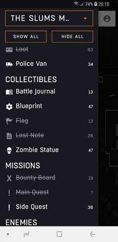 MapGenie: Dying Light Map для Android — скриншот 2