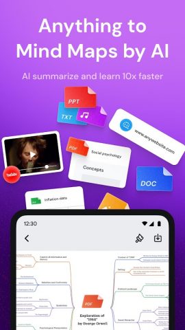Mapify: AI Mind Map & Summary для Android — скриншот 1